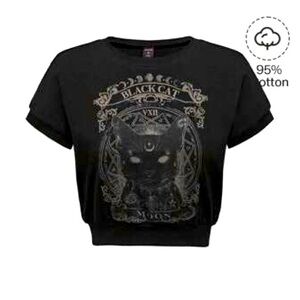 Black Cat Moon Tee